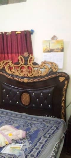 wooden Bed urgent for sale