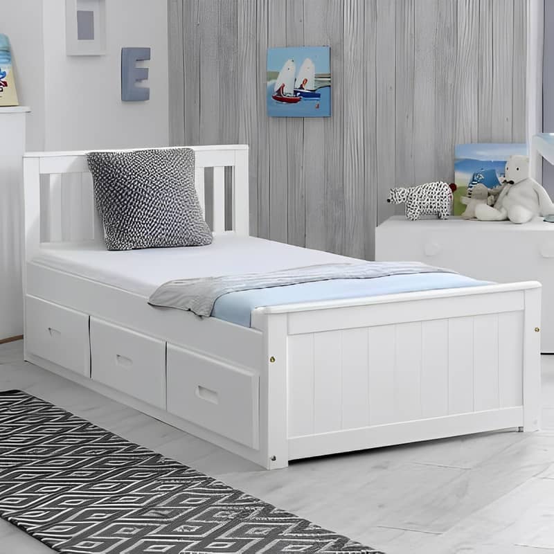 Bed Set - Bedroom Set -Single Bed - Wooden Bed - Bed with Side Table 3