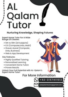 Home Tutor, Online Tution and Home Tution available in Islamabad