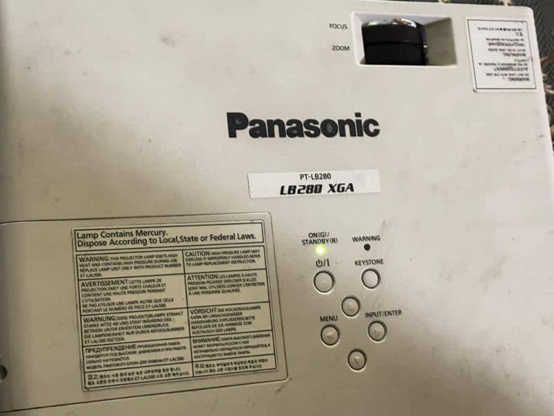 Panasonic projector LB280 6