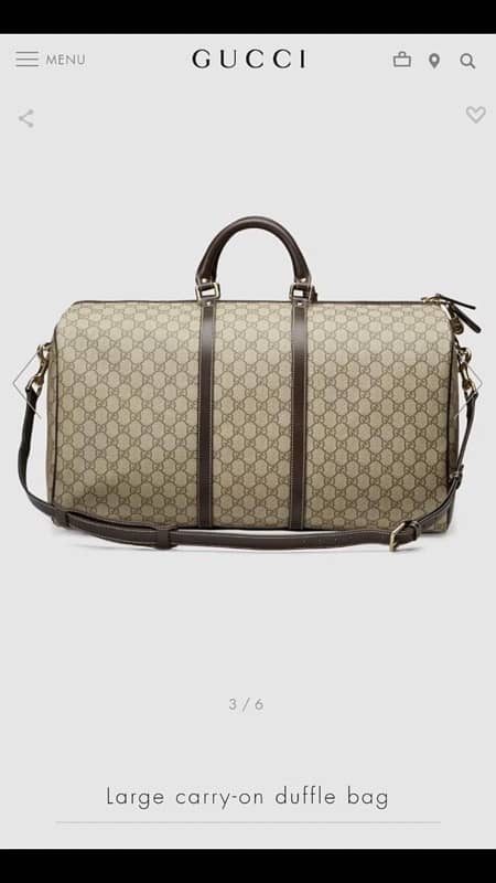 Branded Duffel Bag GUCCI 9