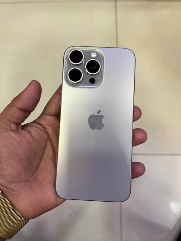 iphone 15 pro max 256GB JV natural titanium phy + E-sim 0