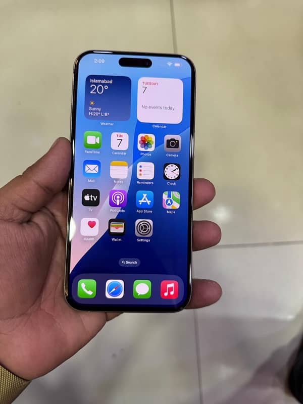 iphone 15 pro max 256GB JV natural titanium phy + E-sim 1