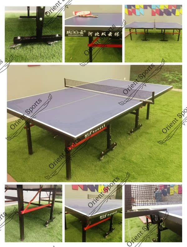 table tennis table. football game. bawa game 2