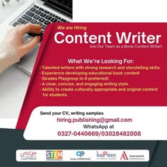 Book Content Writer