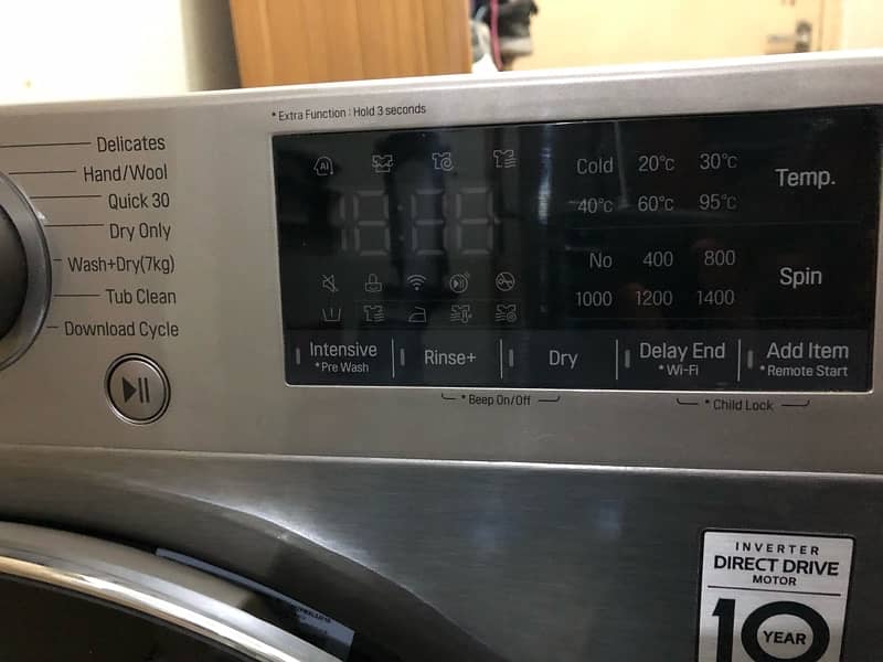 Lg 10.5 kg two in one DD invertor six motion washing  machine 11