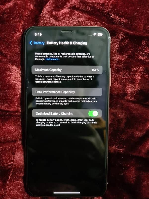11 pro max 64gb 84% Health Factory unlock 4