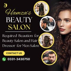 Jobs available for Beauty and men salon need staff