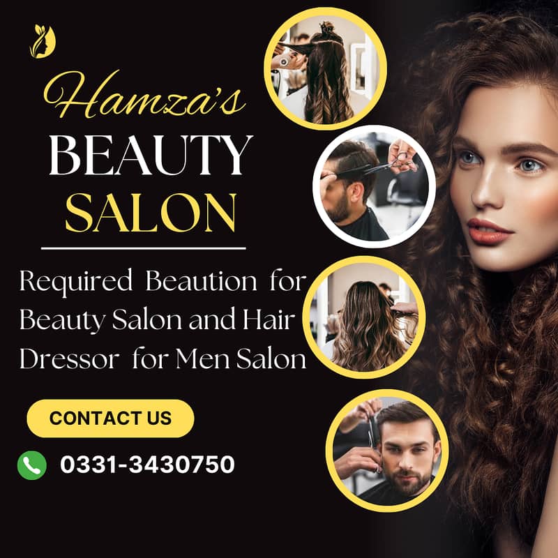 Jobs available for Beauty and men salon need staff 0