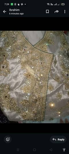 fully embroided  angrakha very beautiful in just 4000