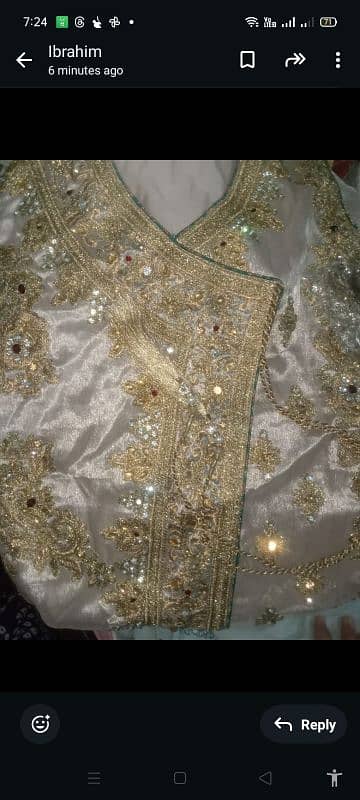 fully embroided  angrakha very beautiful in just 4000 0