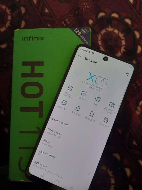 Infinx Hot 11s 6 128 with box no open repair 2