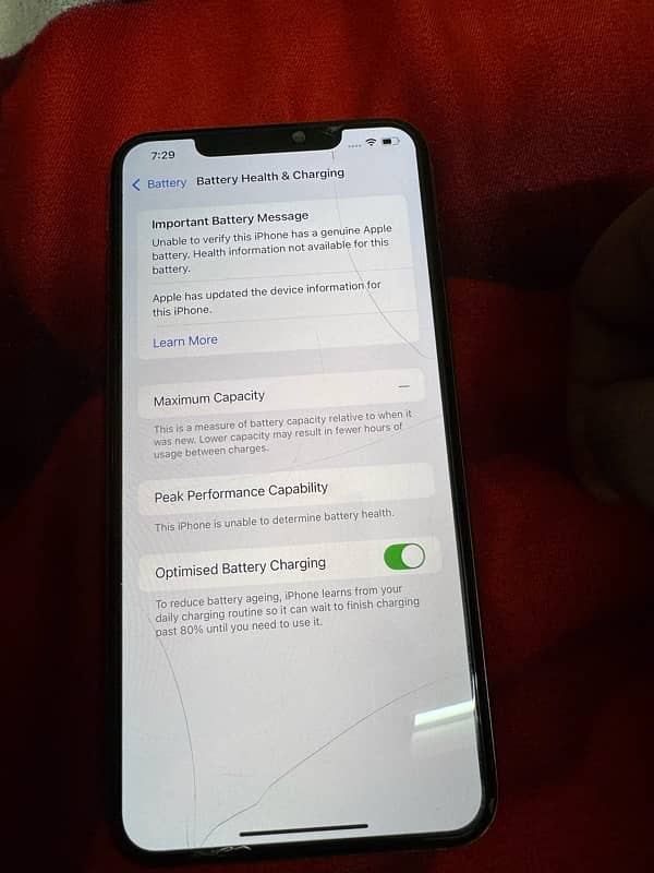 Iphone XS Max PTA Approved Single plus E. sim 1