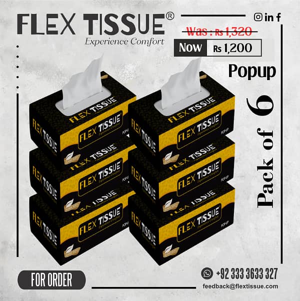 Flex Tissue Pure - Toilet Roll -  Kitchen Roll - Customised Tissue Box 0