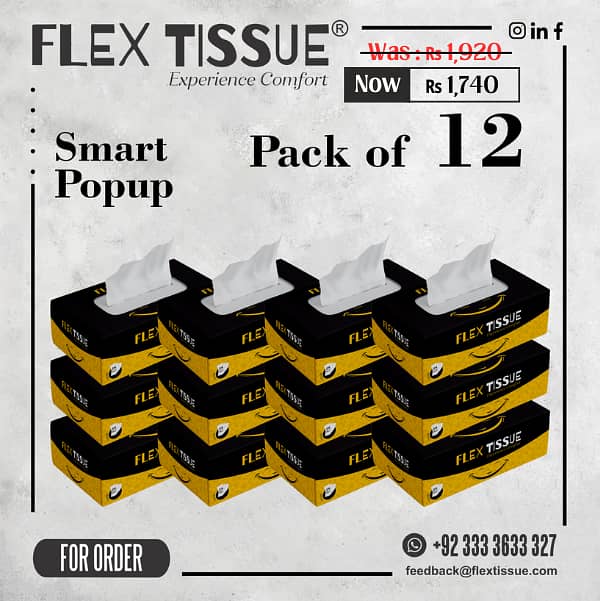 Flex Tissue Pure - Toilet Roll -  Kitchen Roll - Customised Tissue Box 2