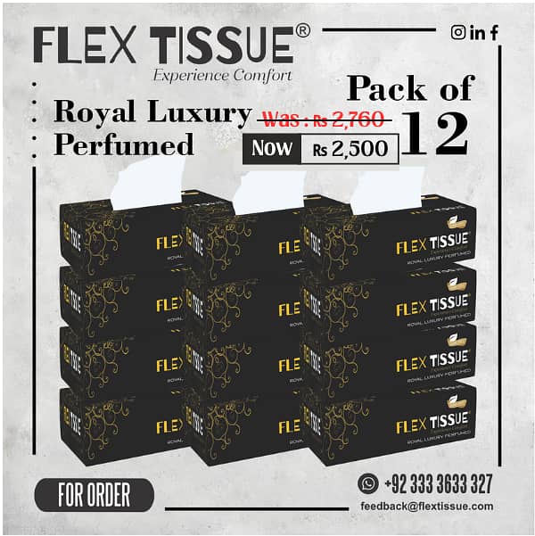 Flex Tissue Pure - Toilet Roll -  Kitchen Roll - Customised Tissue Box 3