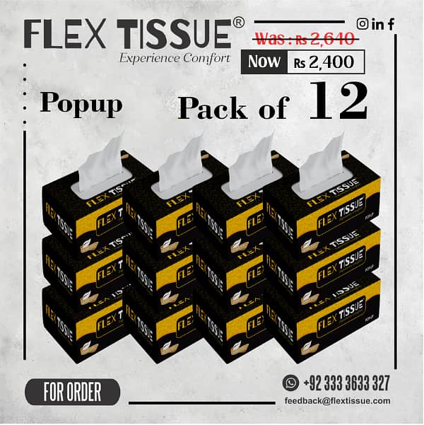 Flex Tissue Pure - Toilet Roll -  Kitchen Roll - Customised Tissue Box 5