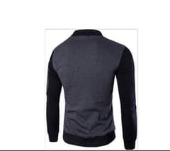 Men's Grey Poleyster Jacket - PC - Plain Pattern Style