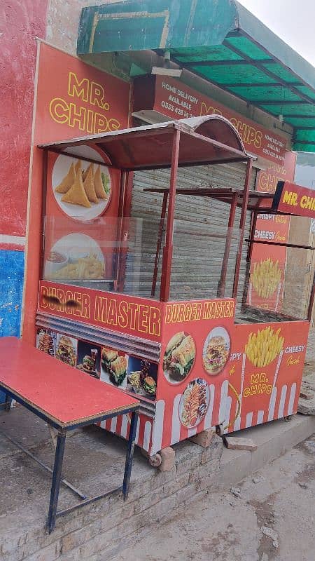 fryer counter and burger counter 1