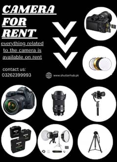 Camera for rent gimbles,lenses,mics all accessories available for rent