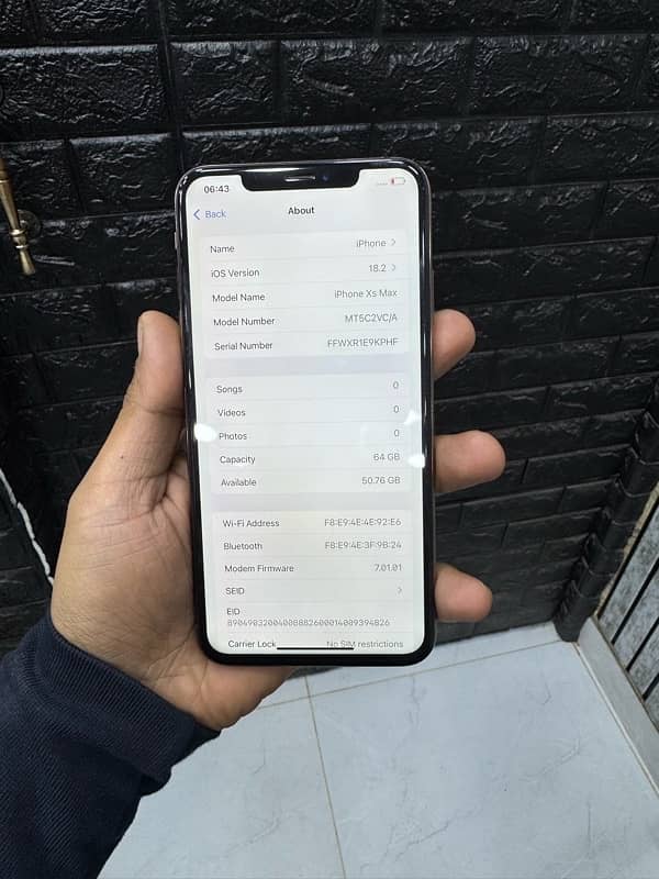 Iphone xs max non pta 5