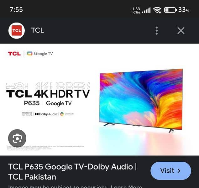 TCL 55 INCH 0