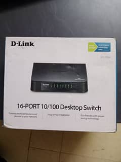 D Link 16 port 10/100 desktop switch