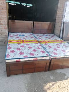 single beds / two single beds/ single mattress