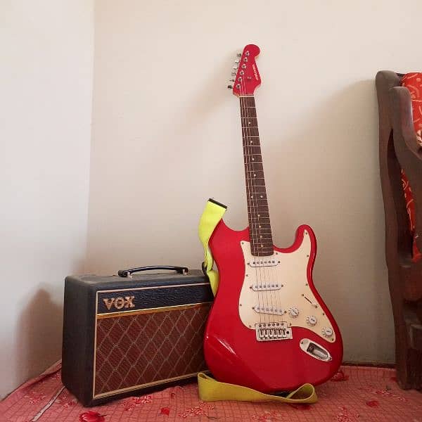 urgent sale selder Electric Guitar with vox amp 2