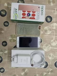 Oppo A57 6/128 Complete box in very good condition with back cover.