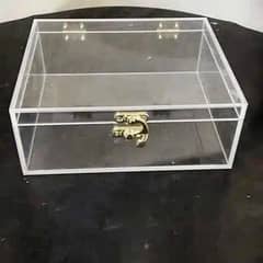 Acrylic boxes Costmize Sizes Available