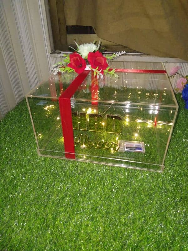 Acrylic boxes Costmize Sizes Available 10