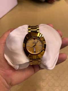 rado original gold plated watch for men