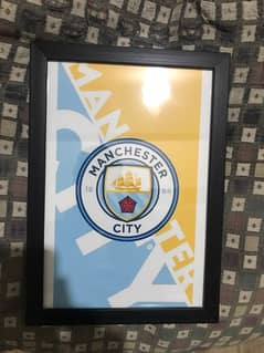 Man City Poster Frame A4 size