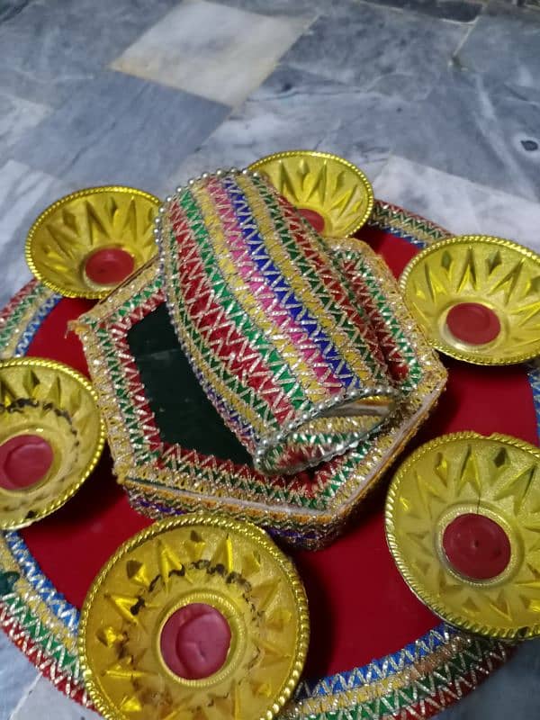 card board and dolki tray mendi tray 2