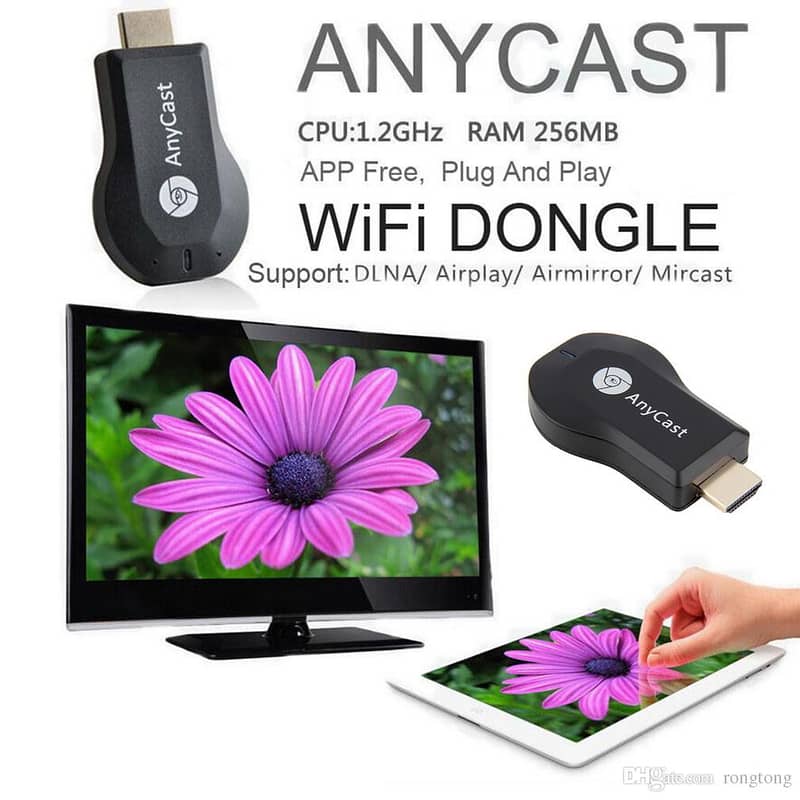 AnyCast M2 Plus 1080p Wireless WiFi Display Dongle Receiver. 2