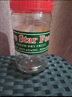 High-Quality 400ml Empty Dry Fruit Jar each jar rupees 50