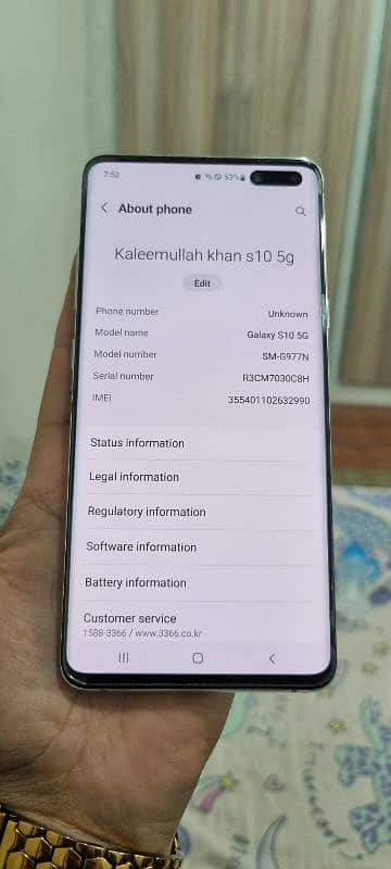 Samsung S10+ 5g 8/256gb 10