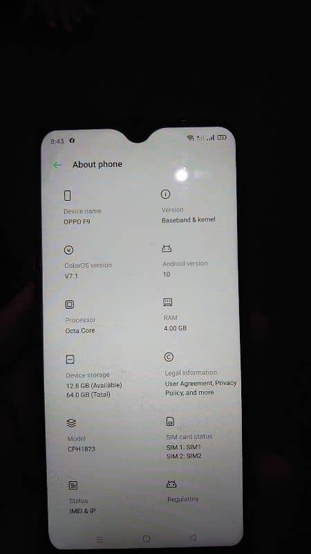 Oppo F9 Best Condition 4/64 1