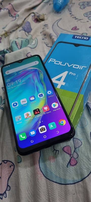 tecno povoir 4 pro 6/128 with box 11