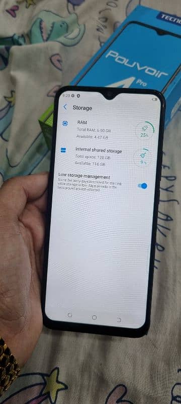 tecno povoir 4 pro 6/128 with box 12