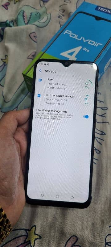 tecno povoir 4 pro 6/128 with box 13