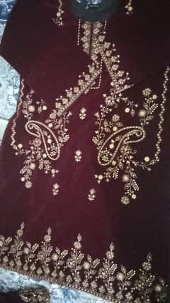 velvet 3 piece new dress not use