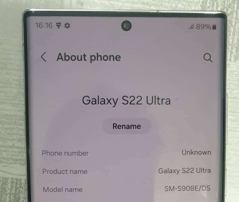 Samsung Mobile S22 Ultra with box & purchase receipt for sale 1