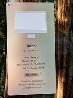 M1 Apple iMac 24”