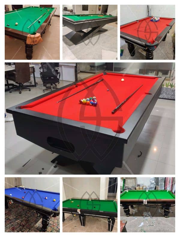 Table Tennis Table / hand ball / carrom board / snooker billiard pool 7