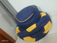 Boys Blue Football Beans Bag (SLIGHTLY USED)