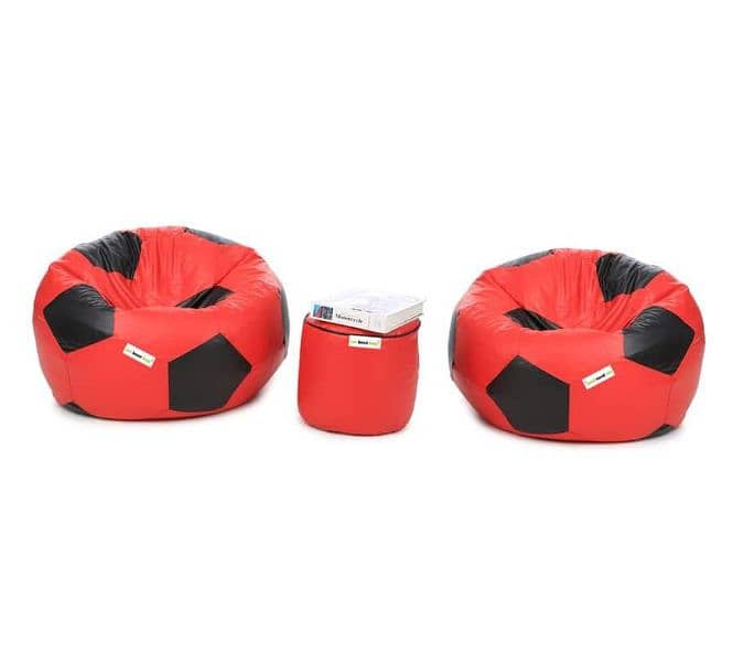 Ziht bean bag, 2 football with footras 3