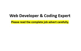 Web Developer & Coding Expert (Remote)