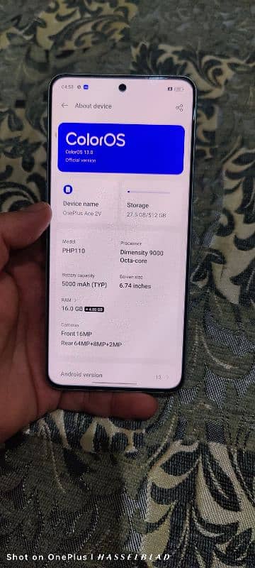 Oneplus Ace 2v 16gb ram 512 gb memory 0